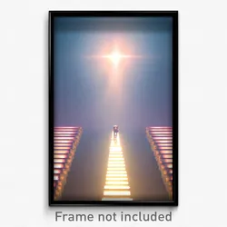 Pixel Art Poster - Upbeat Redoubt (8 Bit Psychedelic Trippy Video Game Print)