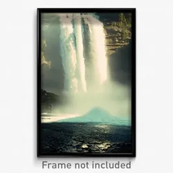 Pixel Art Poster - Big Falls (8 Bit Psychedelic Trippy Weird Video Game Print)
