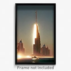 Pixel Art Poster - Busy Gulf (8 Bit Psychedelic Trippy Weird Video Game Print)
