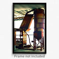 Pixel Art Poster - Rusty Drying Machine (8 Bit Psychedelic Video Game Print)