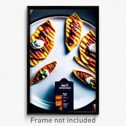 Pixel Art Poster - Wavy Enchiladas (8 Bit Psychedelic Trippy Video Game Print)