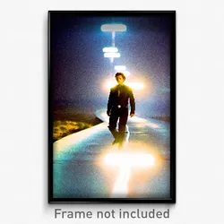 Pixel Art Poster - Frightening Junction (8 Bit Psychedelic Video Game Print)