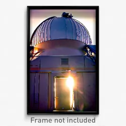Pixel Art Poster - Unwelcoming Observatory (8 Bit Psychedelic Video Game Print)