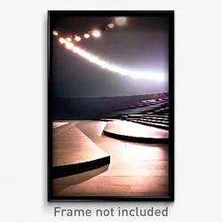 Pixel Art Poster - Flickering Amphitheatre (8 Bit Psychedelic Video Game Print)