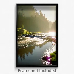 Pixel Art Poster - Average Stream (8 Bit Psychedelic Trippy Video Game Print)