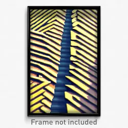 Pixel Art Poster - Zigzag Dike (8 Bit Psychedelic Trippy Weird Video Game Print)