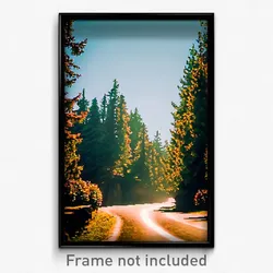 Pixel Art Poster - Evergreen Route (8 Bit Psychedelic Trippy Video Game Print)