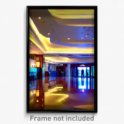 Pixel Art Poster - Standard Hotel Lobby (8 Bit Psychedelic Video Game Print)