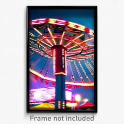 Pixel Art Poster - Dangerous Fairground (8 Bit Psychedelic Video Game Print)