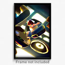 Pixel Art Poster - Plush Wheels (8 Bit Psychedelic Trippy Video Game Print)