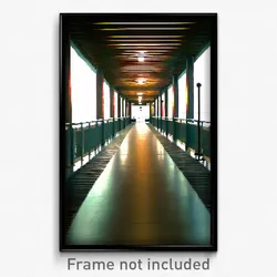 Pixel Art Poster - Tremendous Walkway (8 Bit Psychedelic Video Game Print)