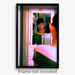 Pixel Art Poster - Puzzling Mirror (8 Bit Psychedelic Trippy Video Game Print)