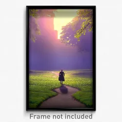 Pixel Art Poster - Noteworthy Demesne (8 Bit Psychedelic Video Game Print)