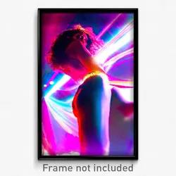 Pixel Art Poster - Flamboyant Maw (8 Bit Psychedelic Trippy Video Game Print)