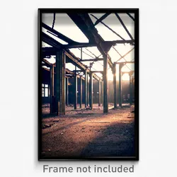 Pixel Art Poster - Abandoned Commons (8 Bit Psychedelic Trippy Video Game Print)
