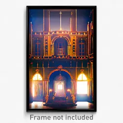 Pixel Art Poster - Grandiose Cathouse (8 Bit Psychedelic Video Game Print)