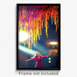 Pixel Art Poster - Amazing Spaghetti (8 Bit Psychedelic Trippy Video Game Print)