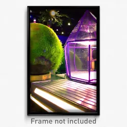 Pixel Art Poster - Rubbery Terrarium (8 Bit Psychedelic Trippy Video Game Print)