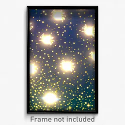 Pixel Art Poster - Sparkling Meander (8 Bit Psychedelic Trippy Video Game Print)