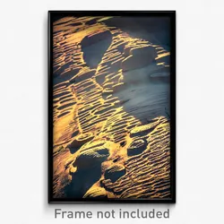 Pixel Art Poster - Wiggly Petroglyphs (8 Bit Psychedelic Video Game Print)