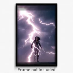Pixel Art Poster - Acclaimed Storm (8 Bit Psychedelic Trippy Video Game Print)