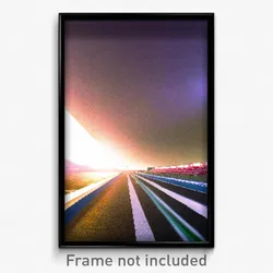 Pixel Art Poster - Negligible Track (8 Bit Psychedelic Trippy Video Game Print)