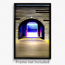 Pixel Art Poster - Awesome Dugout (8 Bit Psychedelic Trippy Video Game Print)