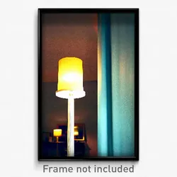 Pixel Art Poster - Buzzing Lamp (8 Bit Psychedelic Trippy Video Game Print)