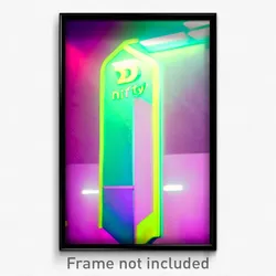 Pixel Art Poster - Nifty Opening (8 Bit Psychedelic Trippy Video Game Print)