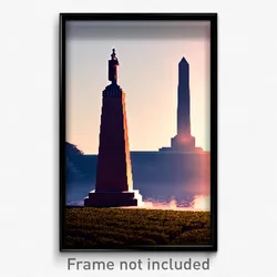 Pixel Art Poster - Nice Obelisk (8 Bit Psychedelic Trippy Video Game Print)