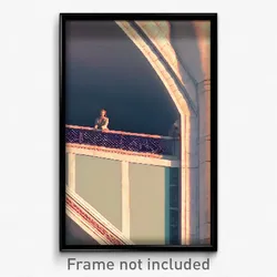 Pixel Art Poster - Nice Parapet (8 Bit Psychedelic Trippy Video Game Print)