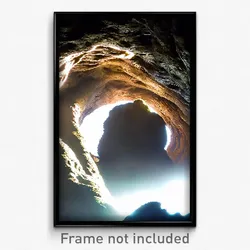 Pixel Art Poster - Natural Hollow (8 Bit Psychedelic Trippy Video Game Print)