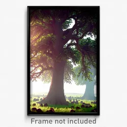 Pixel Art Poster - Uncommon Copse (8 Bit Psychedelic Trippy Video Game Print)