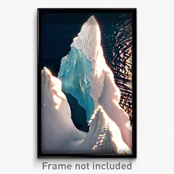 Pixel Art Poster - Tremendous Iceberg (8 Bit Psychedelic Video Game Print)