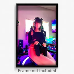 Pixel Art Poster - Fabulous Gaming Room (8 Bit Psychedelic Video Game Print)