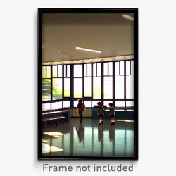 Pixel Art Poster - Calm School (8 Bit Psychedelic Trippy Weird Video Game Print)