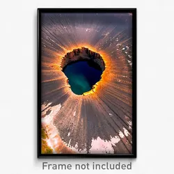 Pixel Art Poster - Colossal Sinkhole (8 Bit Psychedelic Trippy Video Game Print)