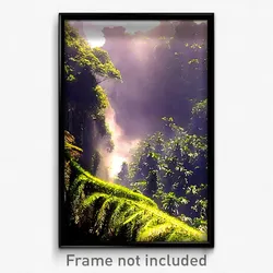 Pixel Art Poster - Agitated Rainforest (8 Bit Psychedelic Video Game Print)
