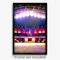 Pixel Art Poster - Elaborate Arena (8 Bit Psychedelic Trippy Video Game Print)
