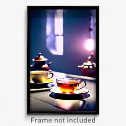 Pixel Art Poster - Neat Tea (8 Bit Psychedelic Trippy Weird Video Game Print)