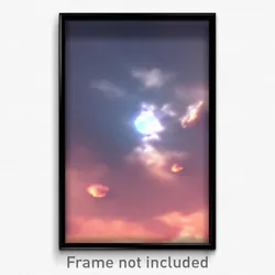 Pixel Art Poster - Cloudy Mars (8 Bit Psychedelic Trippy Weird Video Game Print)