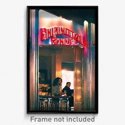 Pixel Art Poster - Original Schnitzel (8 Bit Psychedelic Video Game Print)
