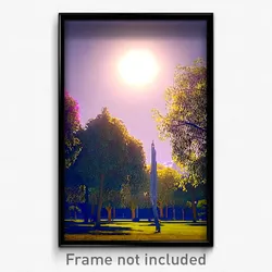 Pixel Art Poster - Distinct Trees (8 Bit Psychedelic Trippy Video Game Print)