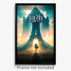 Pixel Art Poster - Wicked Ark (8 Bit Psychedelic Trippy Weird Video Game Print)