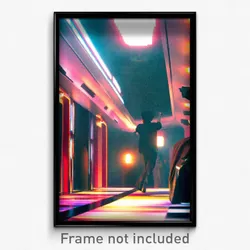 Pixel Art Poster - Marvelous Well (8 Bit Psychedelic Trippy Video Game Print)