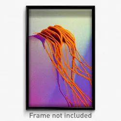 Pixel Art Poster - Distorted Spaghetti (8 Bit Psychedelic Video Game Print)