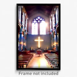Pixel Art Poster - Tremendous Chapel (8 Bit Psychedelic Trippy Video Game Print)