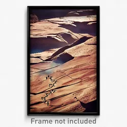 Pixel Art Poster - Dangerous Petroglyphs (8 Bit Psychedelic Video Game Print)