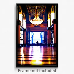 Pixel Art Poster - Fancy Plaza (8 Bit Psychedelic Trippy Weird Video Game Print)
