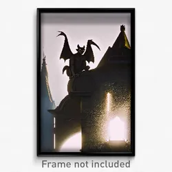 Pixel Art Poster - All Over The Place Gargoyle (8 Bit Video Game Print)